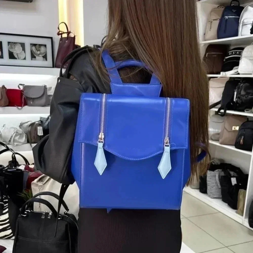 NWT limited Italian 🇮🇹 Backpack Premium Leather Limited - Picture 4 of 6